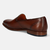 bugatti Cognac Premium Leather Slip-ons Formal