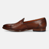 bugatti Cognac Premium Leather Slip-ons Formal