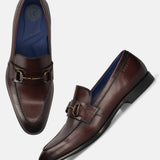 Bugatti Rico Bordo Premium Leather Comfort Slip-On Formal
