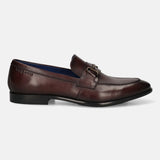 Bugatti Rico Bordo Premium Leather Comfort Slip-On Formal