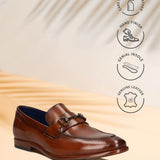 Bugatti Rico Cognac Premium Leather Comfort Slip-On Formal