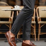 Bugatti Rico Cognac Premium Leather Comfort Slip-On Formal