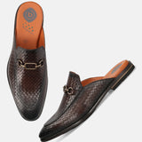 bugatti Brown Premium Leather Slip-ons Formal