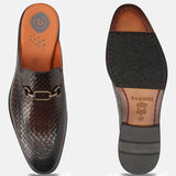 bugatti Brown Premium Leather Slip-ons Formal