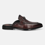 Bugatti Rico Bordo Premium Leather Comfort Mules Slip-On Formal
