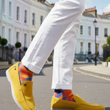 Bugatti Sandiago Yellow Premium Leather Comfort Slip-On Casual