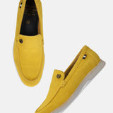Bugatti Sandiago Yellow Premium Leather Comfort Slip-On Casual
