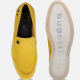 Bugatti Sandiago Yellow Premium Leather Comfort Slip-On Casual
