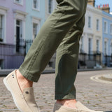 Bugatti Sandiago Beige Premium Leather Comfort Slip-On Casual