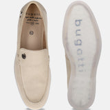 Bugatti Sandiago Beige Premium Leather Comfort Slip-On Casual