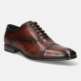 Matina Mid-Brown Leather Formal Oxford Shoes