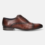 Matina Mid-Brown Leather Formal Oxford Shoes