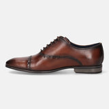 Matina Mid-Brown Leather Formal Oxford Shoes