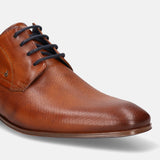 Matina Cognac Leather Formal Derby Shoes