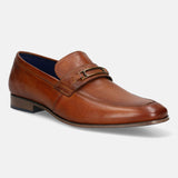 bugatti Cognac Premium Leather Slip-ons Formal