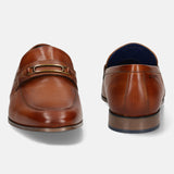 bugatti Cognac Premium Leather Slip-ons Formal