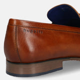 bugatti Cognac Premium Leather Slip-ons Formal