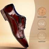 bugatti Margo Brown  Premium Leather Comfort Derby Formal shoes