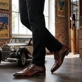 bugatti Margo Brown  Premium Leather Comfort Derby Formal shoes