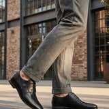 bugatti Margo Black  Premium Leather Comfort Derby Formal shoes