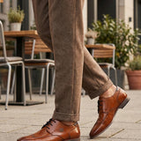 bugatti Margo Cognac  Premium Leather Comfort Derby Formal shoes