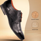 bugatti Margo Black  Premium Leather Comfort Derby Formal shoes