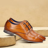 bugatti Margo Yellow  Premium Leather Comfort Derby Formal shoes