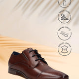 Bugatti Margo Cognac Premium Leather Comfort Derby Formal Shoes