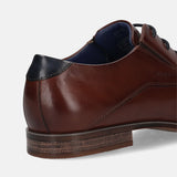 Bugatti Margo Cognac Premium Leather Comfort Derby Formal Shoes