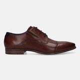 Bugatti Margo Cognac Premium Leather Comfort Derby Formal Shoes