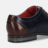 Bugatti Margo Dark Blue Premium Leather Comfort Derby Formal Shoes