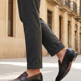 bugatti Margo Black   Premium Leather Comfort Penny Loafers