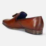 bugatti Cognac Premium Leather Slip-ons Formal