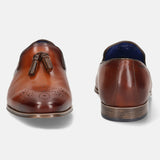 bugatti Cognac Premium Leather Slip-ons Formal