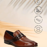 Bugatti Margo Cognac Premium Leather Comfort Slip-On Formal