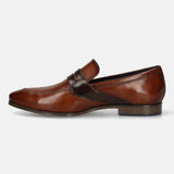 Bugatti Margo Cognac Premium Leather Comfort Slip-On Formal