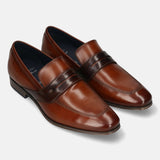 Bugatti Margo Cognac Premium Leather Comfort Slip-On Formal