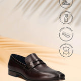 Bugatti Margo Dark Brown Premium Leather Comfort Slip-On Formal