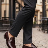 Bugatti Margo Dark Brown Premium Leather Comfort Slip-On Formal