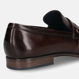 Bugatti Margo Dark Brown Premium Leather Comfort Slip-On Formal