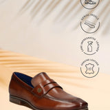 Bugatti Margo Cognac Premium Leather Comfort Slip-On Formal