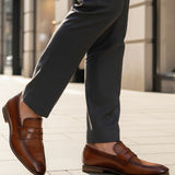 Bugatti Margo Cognac Premium Leather Comfort Slip-On Formal