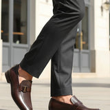 Bugatti Margo Dark Brown Premium Leather Comfort Slip-On Formal