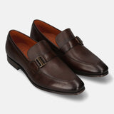 Bugatti Margo Dark Brown Premium Leather Comfort Slip-On Formal