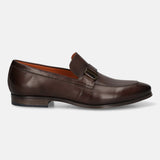Bugatti Margo Dark Brown Premium Leather Comfort Slip-On Formal