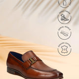 Bugatti Margo Cognac Premium Leather Comfort Slip-On Formal