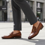 Bugatti Margo Cognac Premium Leather Comfort Slip-On Formal