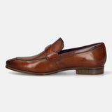 Bugatti Margo Cognac Premium Leather Comfort Slip-On Formal