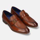 Bugatti Margo Cognac Premium Leather Comfort Slip-On Formal