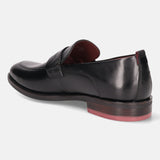 bugatti Black Premium Leather Loafers